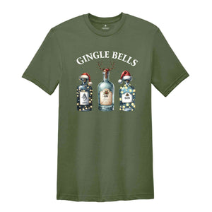 Gingle Bells Shirt, Christmas Drinking Shirt, Christmas Cheer Shirt, New Year Shirt, New Year Gift, Holiday Shirt, Christmas Santa Shirt