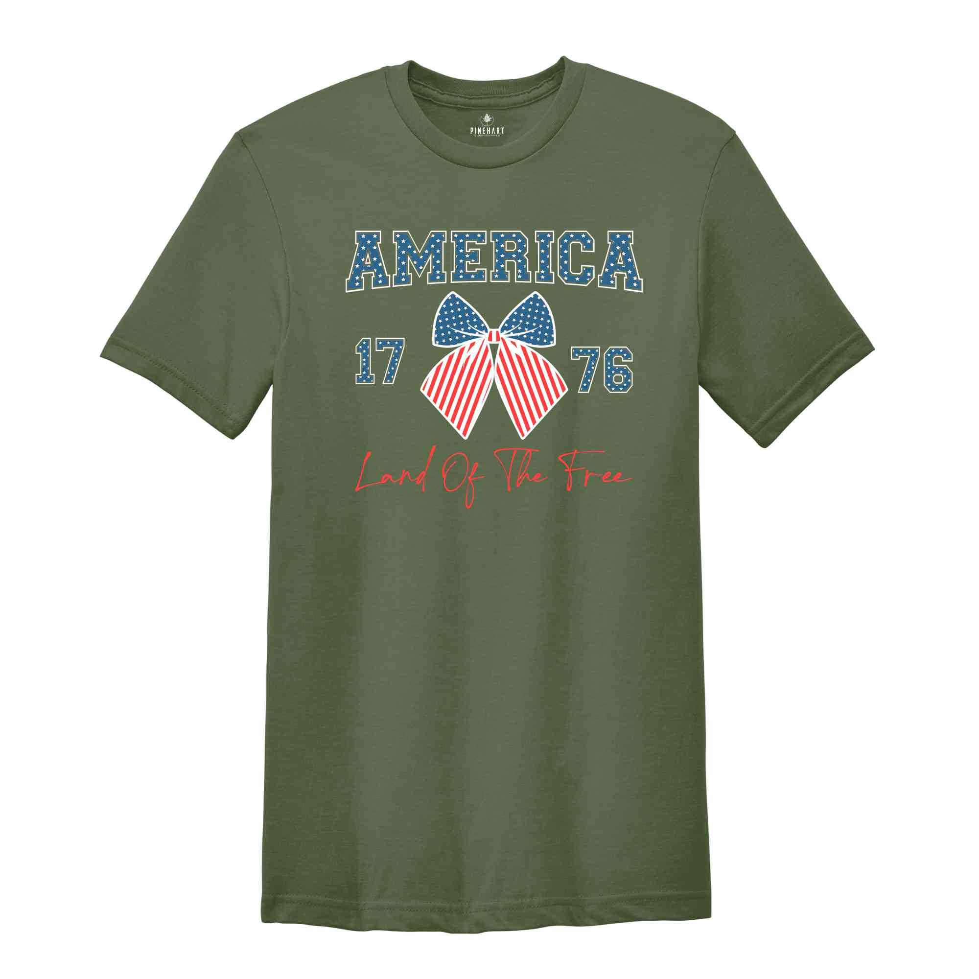 America Land Of The Free Shirt, Retro American Shirt, Memorial Day Shirt, Retro Shirt, Independence Day, 4th Of July Shirt, Patriotic Shirt