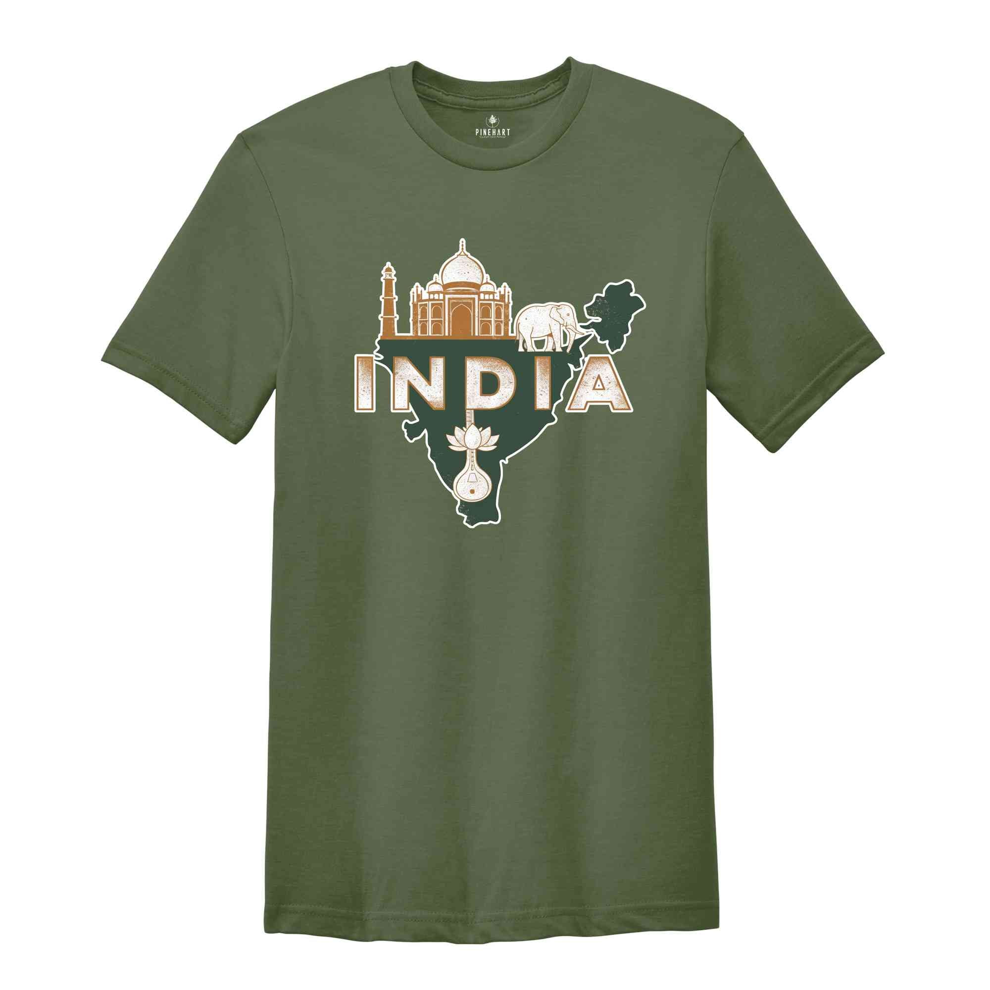 Retro India Shirt, India Travel Shirt, Country Travel Shirt, Shirt For Traveler, Travel Lover Gift, Travel Tee, Trip Shirt