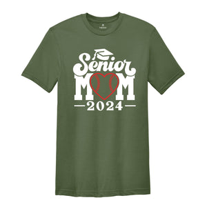 Baseball Senior Mom 2024 T-Shirt, Graduation 2024 Shirt, Senior Shirt, Graduation Shirt, Baseball Mom Shirt, Class of Shirts, Baseball Lover