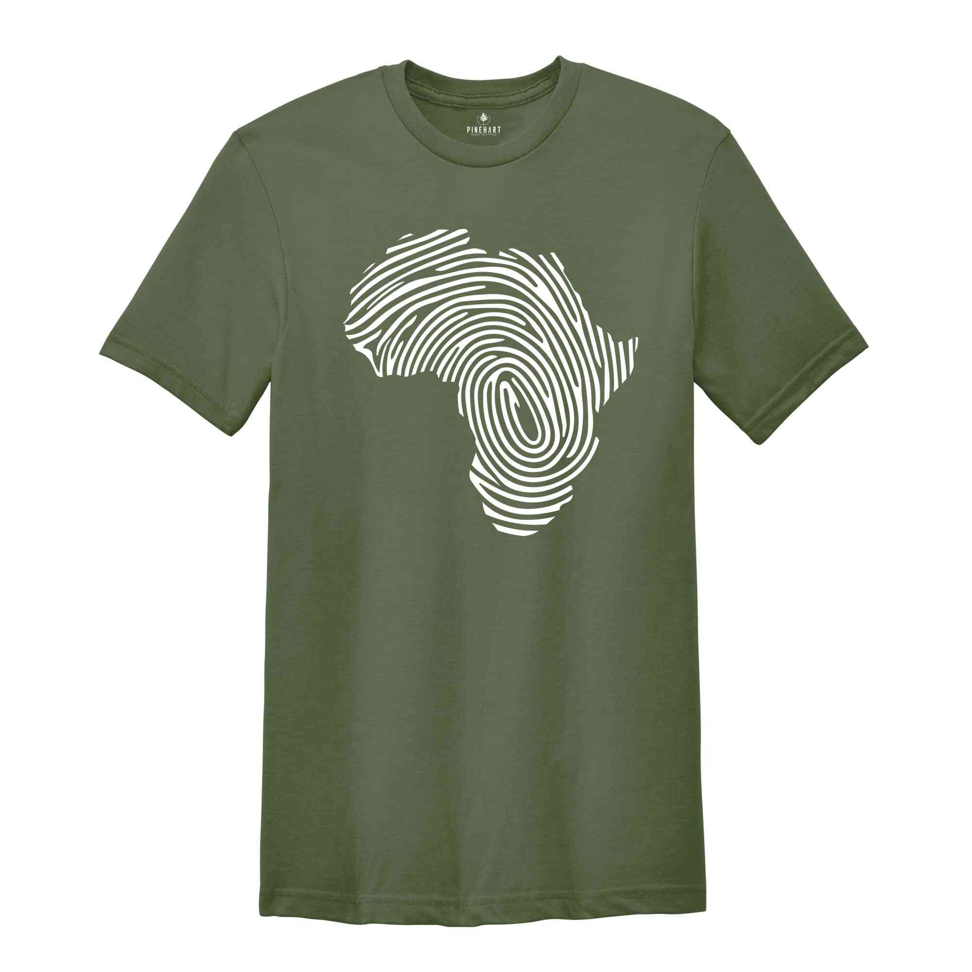 Black Lives Matter Shirt, African Fingerprint Shirt, Mama Africa Shirt, Mother Africa Shirt, Black Women Tee, Black History Shirt, BLM Shirt