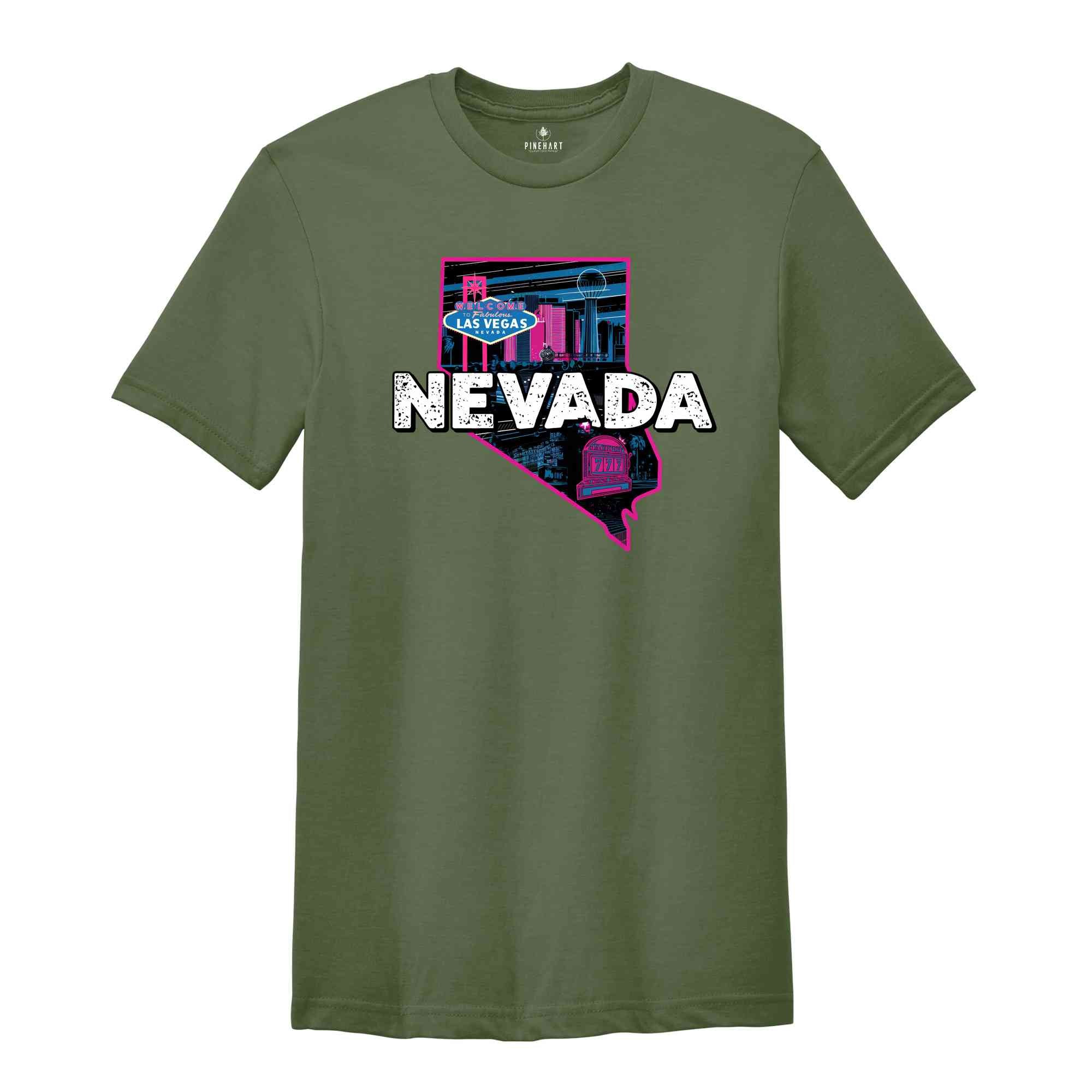 Retro State Of Nevada Shirt, State Of Nevada Shirt, State Shirt, Nevada Shirt, Nevada Lover Shirt, Family Trip Shirt, Travel Shirt