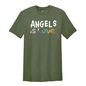 Angels Is Love Shirt, LGBTQ Shirt, Pride Month Shirt, Equal Rights Shirt, Love Is Love Shirt, Pride Shirt, Gay Shirt