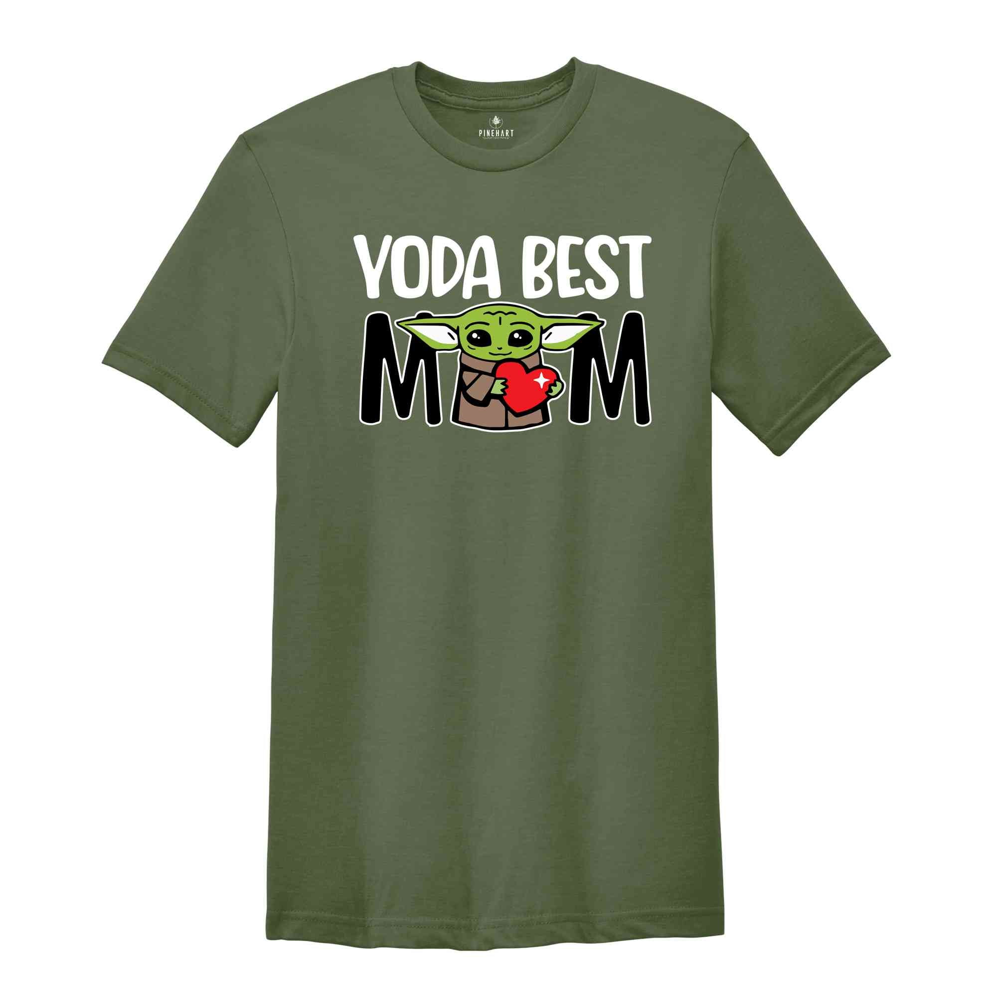 Yoda Best Mom Shirt, Star Wars Yoda Mothers day Gift, Cute Baby Yoda Tee, Star Wars Fans Shirt, Funny Disney T-Shirt