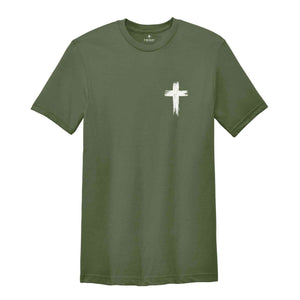 Rugged Cross Christian T-Shirt, Jesus Faith Based Shirt, Jesus Shirt, Jesus Cross Shirt, Religious Shirt