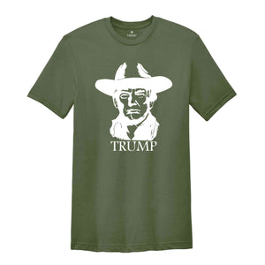 Trump Cowboy Shirt, Western Donald Trump, Cowboy Trump Shirt, MAGA Shirt, Election 2024 Shirt, Funny Conservative Shirt, President Shirt