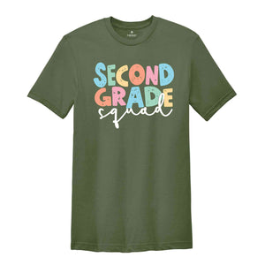 Second Grade Squad T-Shirt, 2nd Grade Teacher Shirt, Back To School Shirt, Teacher Appreciation Gift, School Shirt