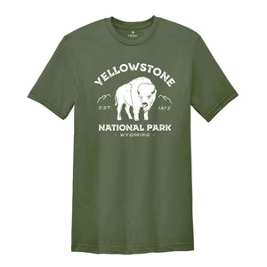 Yellowstone National Park Est.1872 T-Shirt, Yellowstone T-Shirt, Yellowstone National Park Shirt, Camping Shirt, Nature Lover Tee