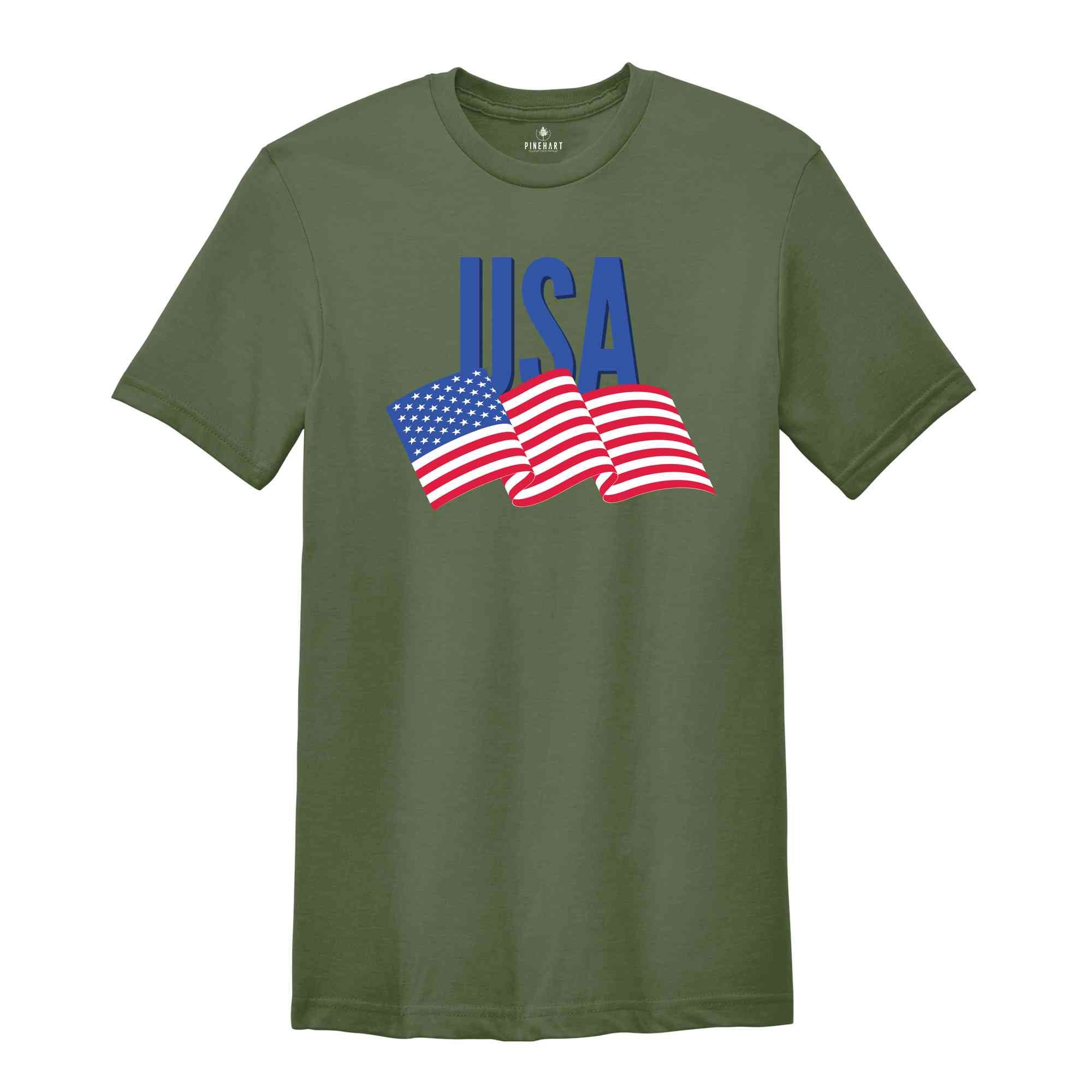 USA Flag Shirt, American Shirt, America Pride Shirt, 4th Of July Shirt, Independence Day Shirt, Fourth Of July Shirt, Memorial Day Shirt