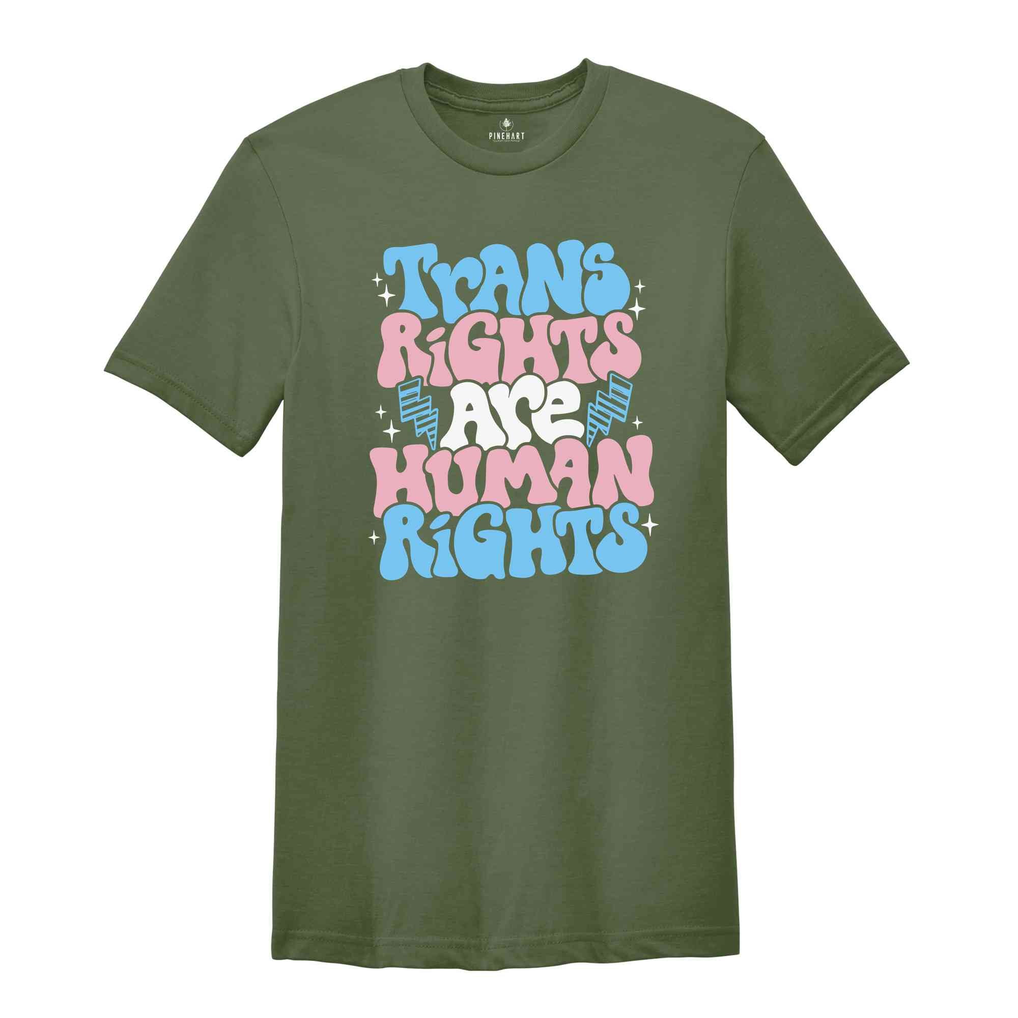 Trans Rights are Human Rights Shirt, Protect Trans Kids Tee, Transgender Pride T-Shirt, LGBTQ Rights T-Shirt