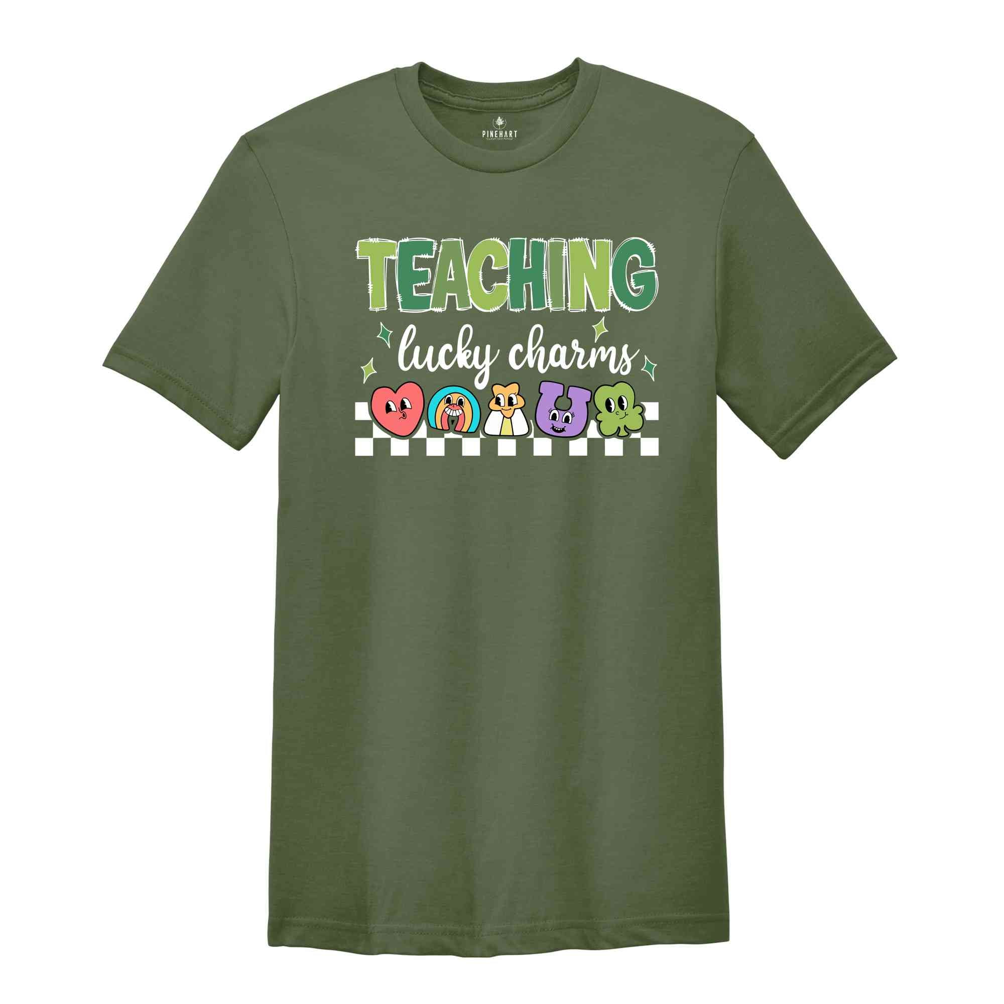 Teaching Lucky Charms Shirt, Lucky Teacher Shirt, Saint Patrick\'s Day Teacher Tee, Teachers Lucky Charms Patricks Day Gifts