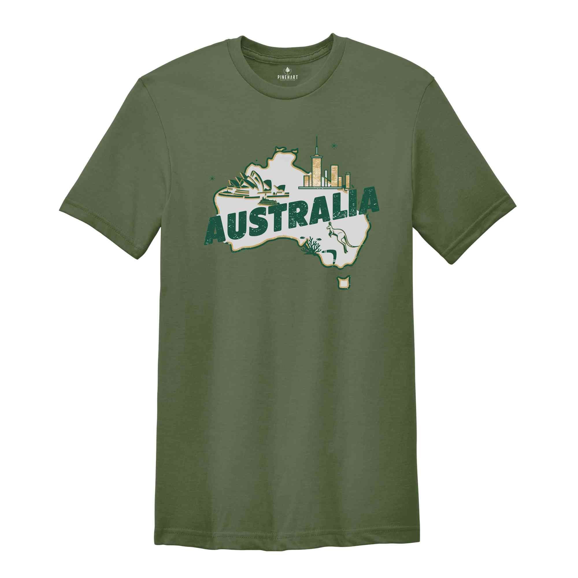 Retro Australia Shirt, Australia Travel Shirt, Country Travel Shirt, Shirt For Traveler, Travel Lover Gift, Travel Tee, Trip Shirt