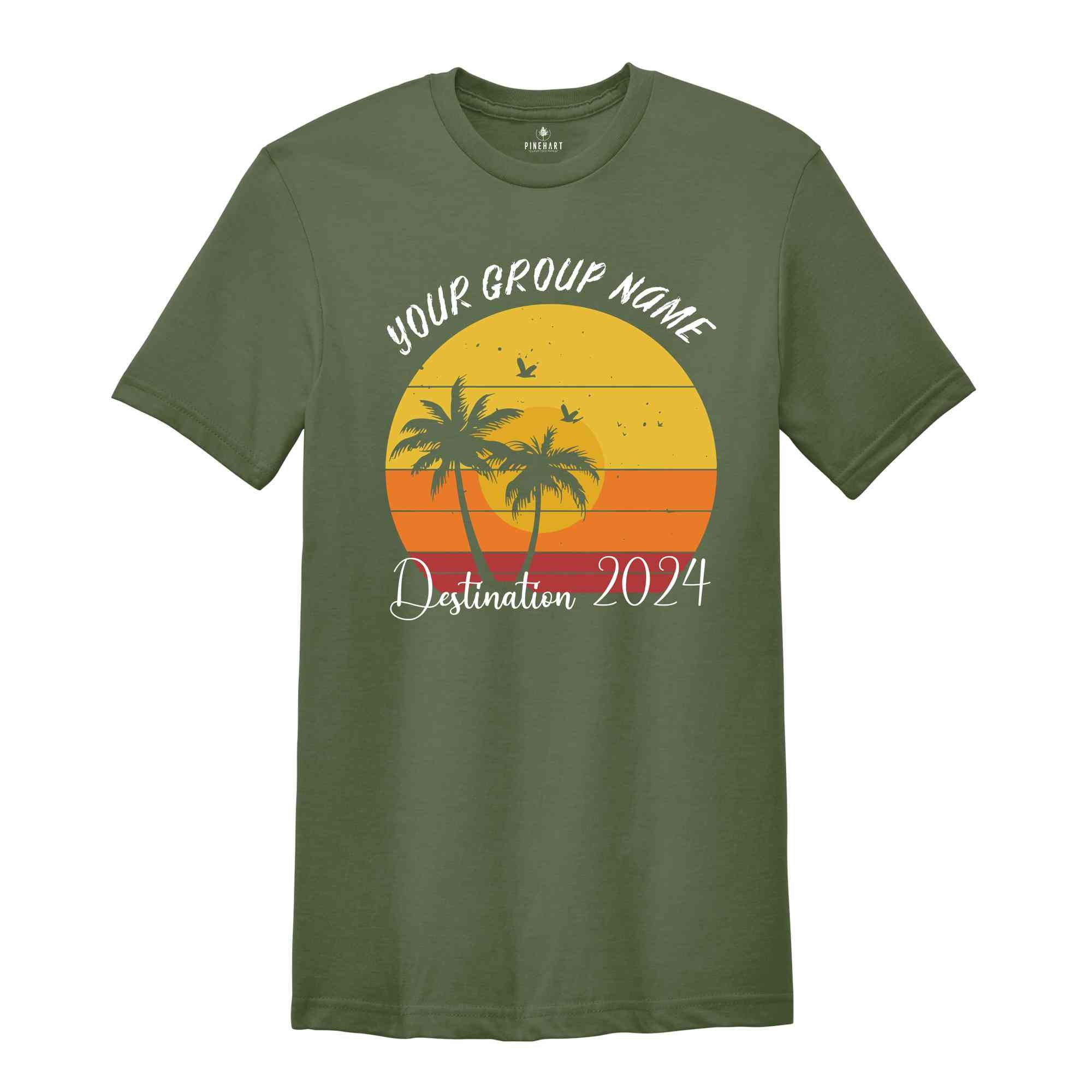 Custom Group Name Vacation Shirt, Matching Family Vacation Shirts, Custom Vacation Shirts, Custom Beach Shirts, Personalized Summer Shirt