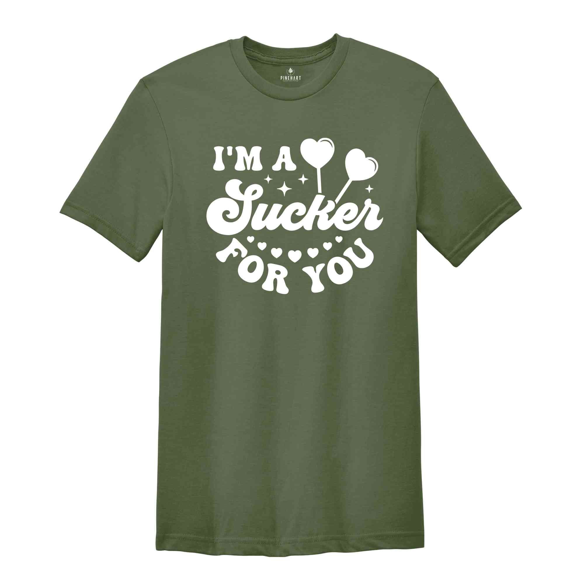 Cute Valentines I Am A Sucker For You Shirt, Valentine Day Gift, Valentines Day Couple Shirt, Valentine Clothes, Love Shirt