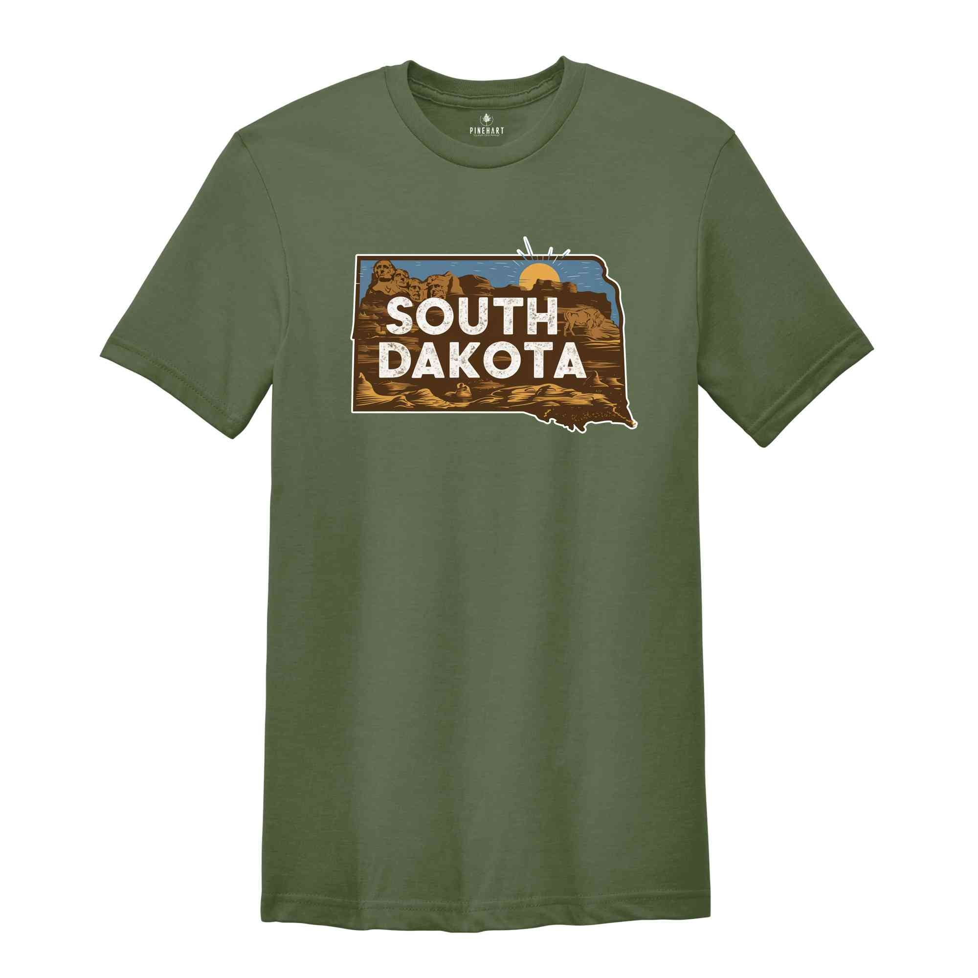 Retro State Of South Dakota Shirt, State Of South Dakota Shirt, State Shirt, South Dakota Shirt, South Dakota Lover Shirt, Family Trip Tee