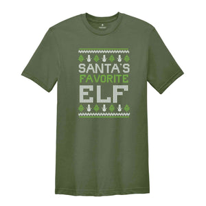 Santa's Favorite Elf Shirt, Cute Christmas Shirt, Christmas Party Shirt, Holiday Shirt, New Year Shirt, Santa Shirt, Christmas Gift