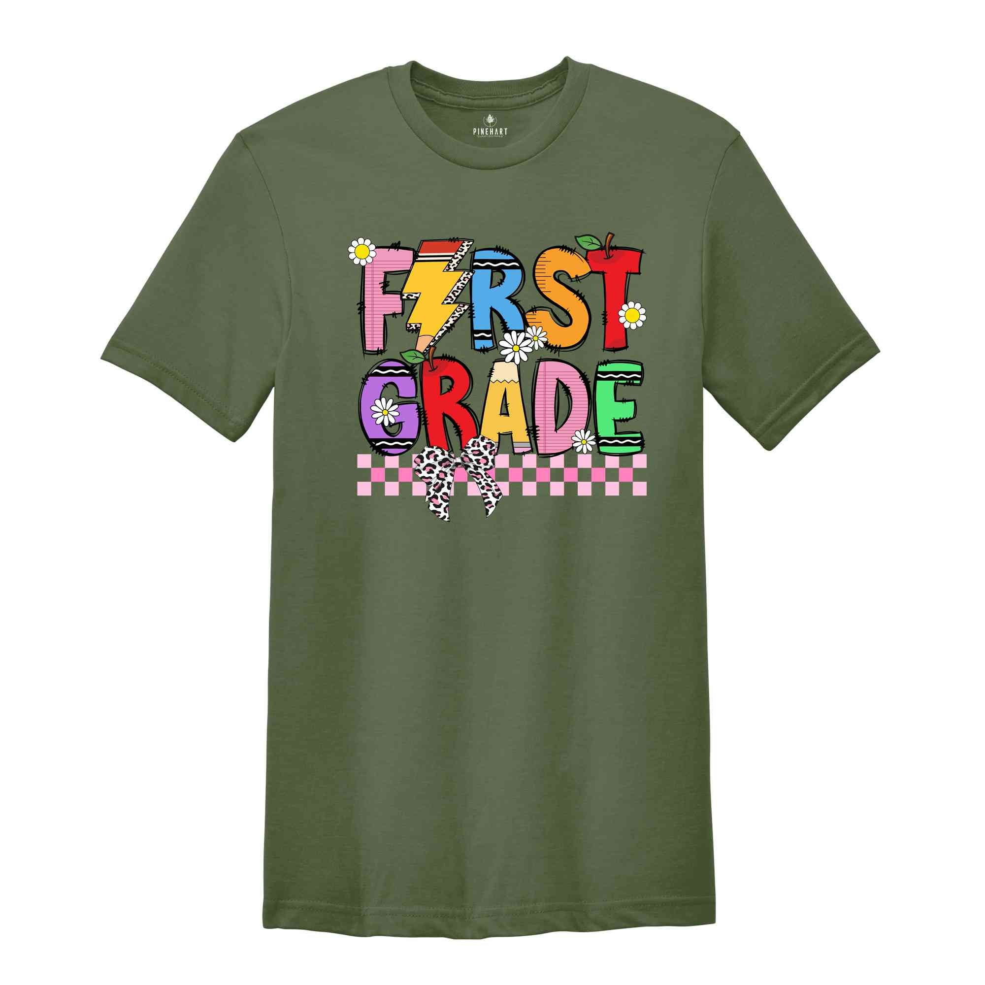 Hello First Grade Shirt, 1st Grade Shirt, Back To School Shirt, First Grade Gift, First Day Of School Shirt, First Grade Teacher Shirt