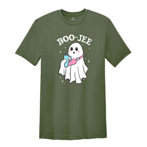 Boo-Jee Ghost Shirt, Cute Halloween Shirt, Boo Shirt, Ghost Shirt, Spooky Season Shirt, Halloween Shirt, Halloween Gift, Funny Halloween Tee