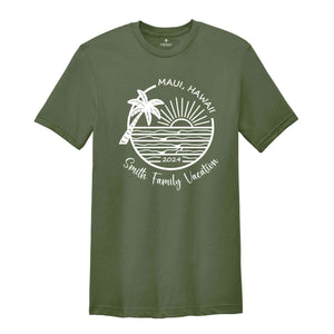 Custom Beach Vacation Shirts, Custom Family Trip T-Shirt, Matching Summer Vacation Shirts, Family Cruise Gifts