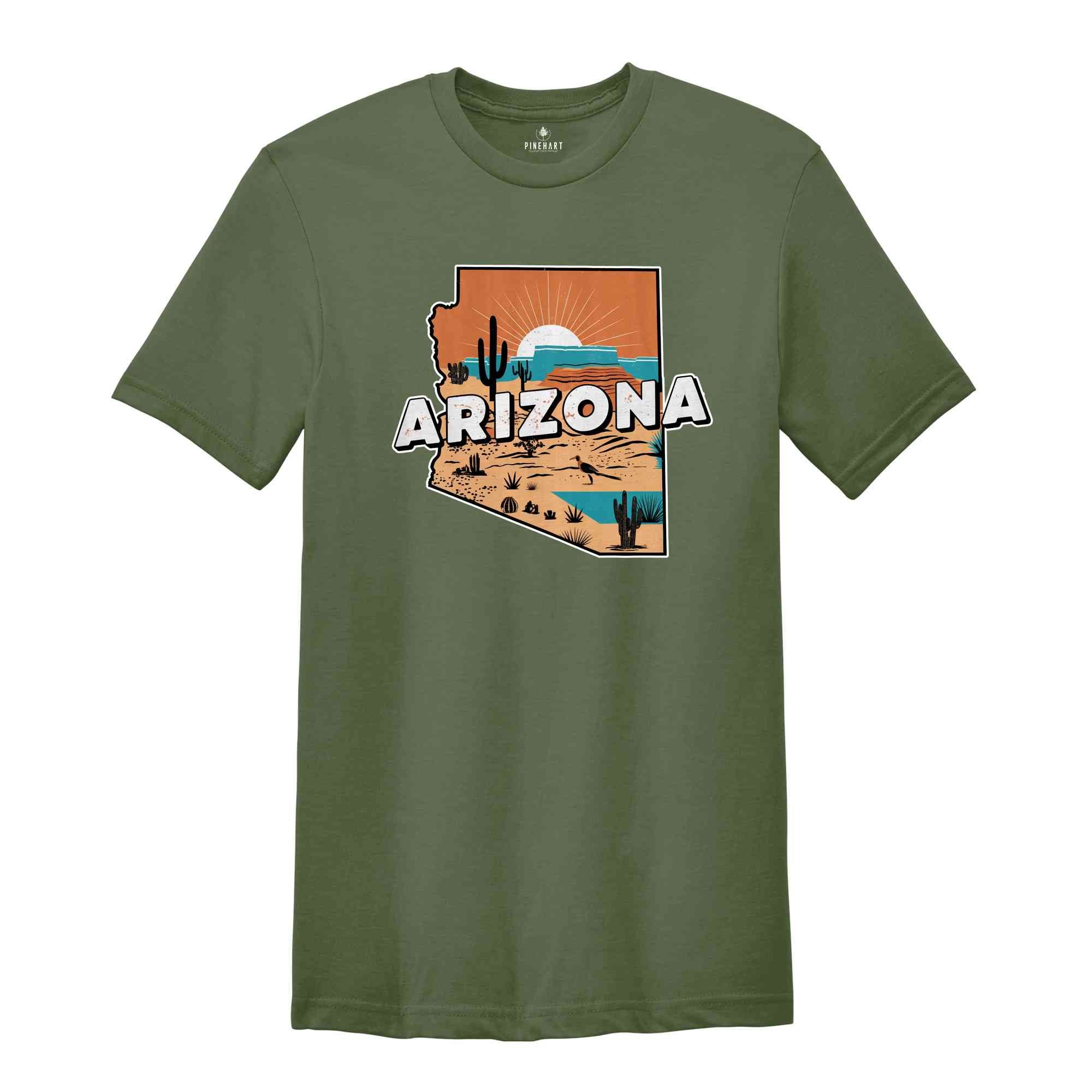 Retro State Of Arizona Shirt, State Of Arizona Shirt, State Shirt, Arizona Shirt, Arizona Lover Shirt, Family Trip Shirt, Travel Shirt