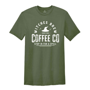 Witches Brew Coffee Co Shirt, Halloween Coffee Shirt, Halloween Gift, Witchy Shirt, Witch Shirt, Spooky Season Shirt, Spooky Shirt