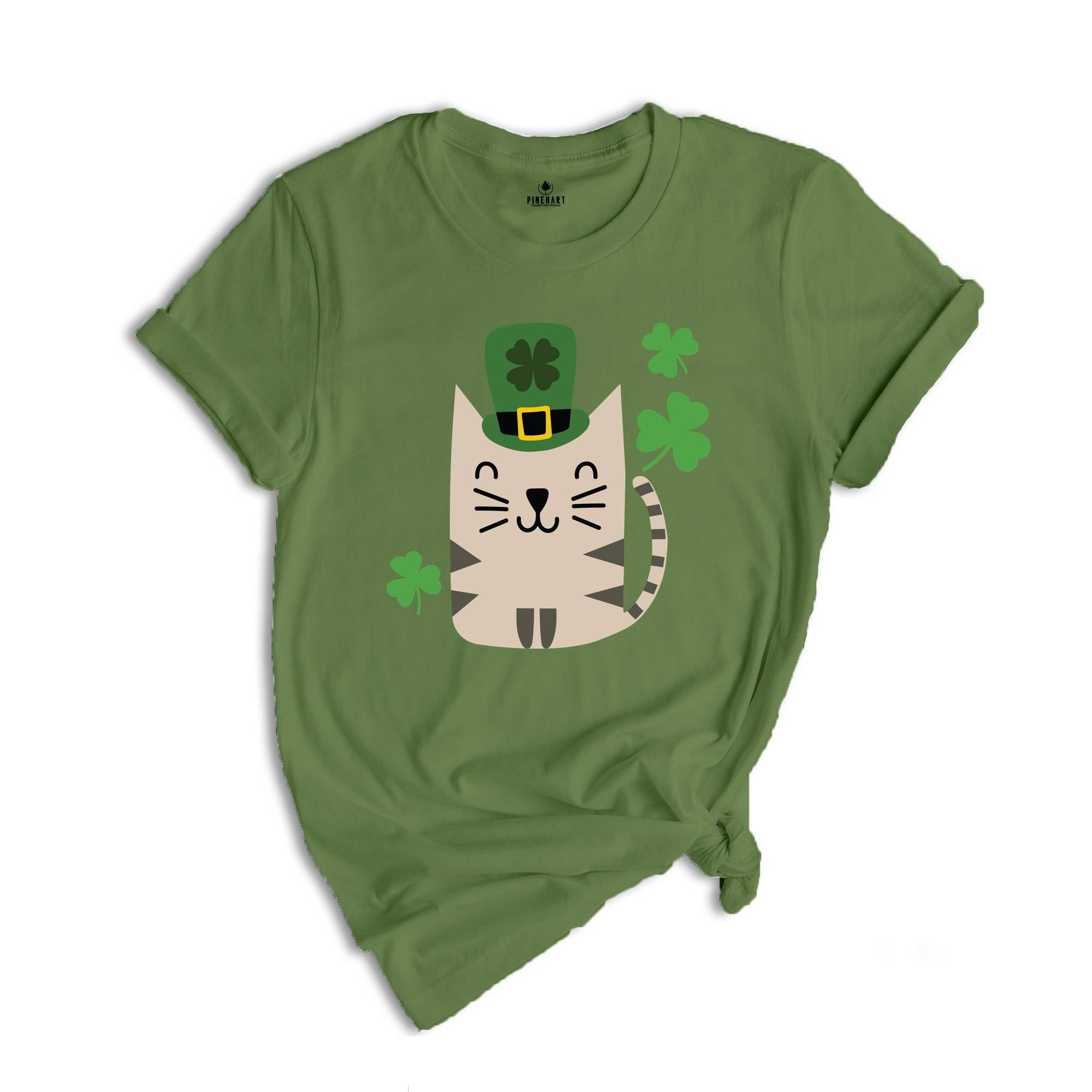 St. Patrick’s Day Cat Shirt, Lucky Cats Shirt, Irish Cat Shirt, Cute St. Patty’s Day Shirt, Cats With Shamrocks Shirt, Irish Shirt