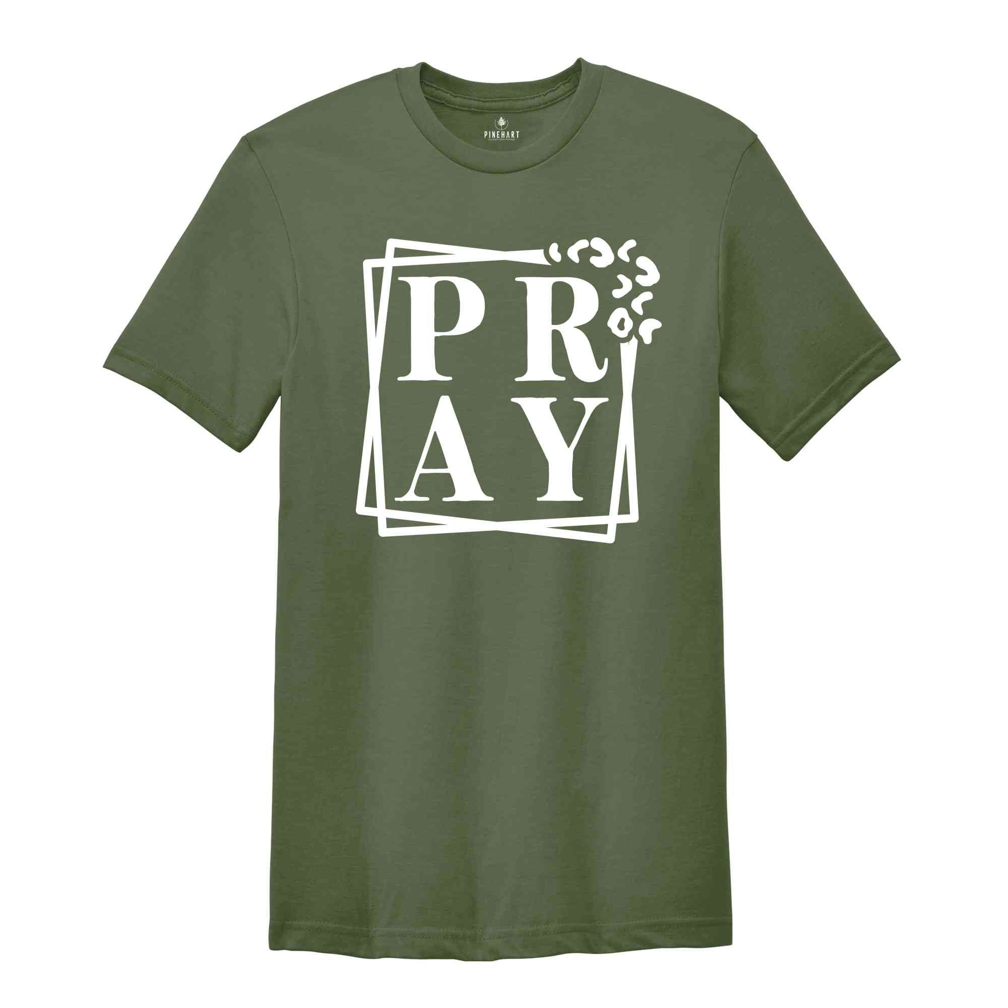 Pray Shirt, Catholic Shirt, Christian Shirt, Faith Clothing, Christian Crewneck, Jesus Shirt, Church Shirt, Faith Hope Love