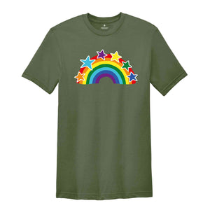 LGBT Rainbow Shirt, Pride Flag Shirt, LGBT Flag Tshirt, Bisexual Shirt, Lesbian T-Shirts, Queer Shirt, Gay Pride