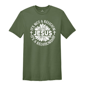 Christian Shirt, It's Not A Religion It's A Relationship T-Shirt, Christian Apparel, Gift For Christian