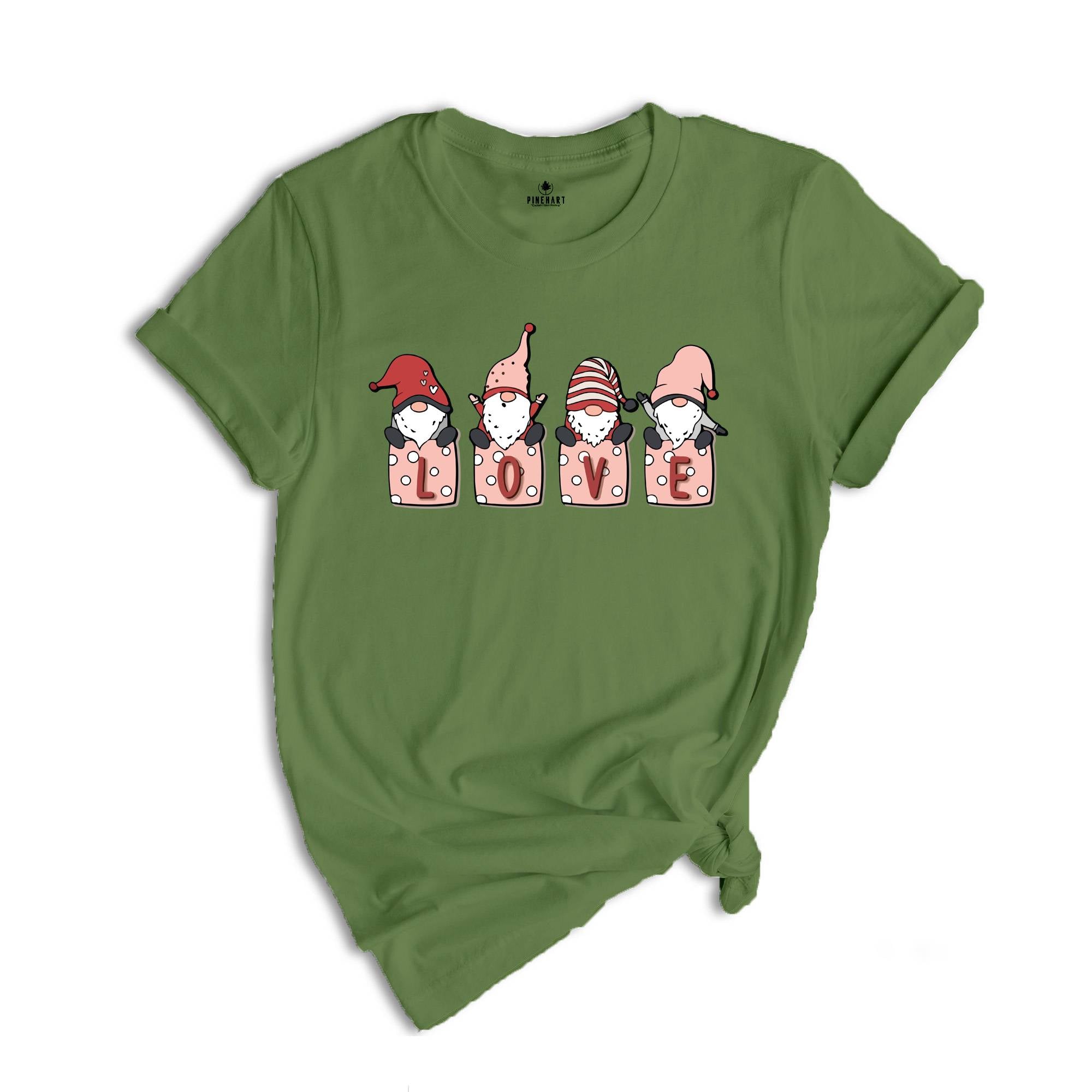 Love Gnomie Shirt, Cute Valentine Shirt, Valentines Day, Valentines Day Gift, Love Shirt, Valentines Shirt, Couple Shirt, Lover Tee