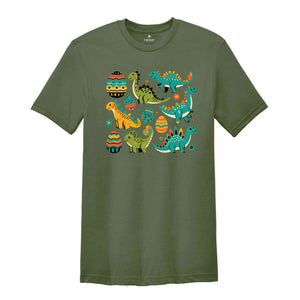 Dinosaur T-Shirt,Baby Dinos Shirt, Kids Dinosaur Outfit, Gift for Kids, Dinosaur Gift , Animal Shirt, Cartoon Dinosaur Shirt