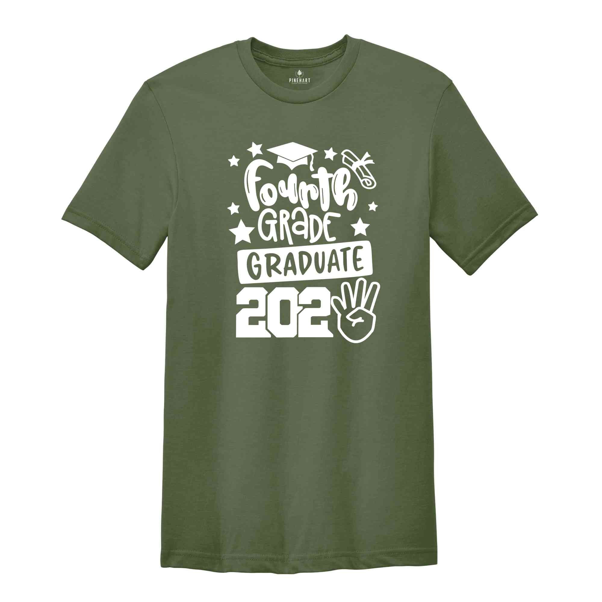 Fourth Grade Graduate 2024 Shirt, Elementary School Tees, Kids School Shirt, Elementary Graduation Gift, Last Day Of School Tee