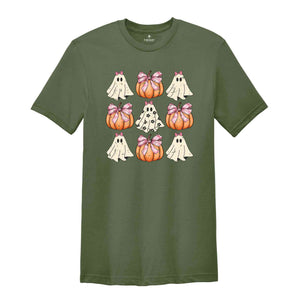 Halloween Ghost Pumpkin Shirt, Cute Halloween Shirt, Halloween Gift, Pumpkin Spice Shirt, Pumpkin Shirt, Ghost Shirt, Halloween Ghost