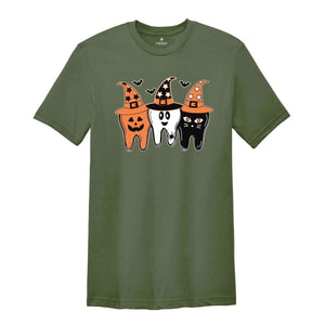 Dentist Halloween Shirt, Witch Tooth Shirt, Ghost Teeth Shirt, Pumpkin Teeth Shirt, Spooky Dental Shirt, Halloween Costume