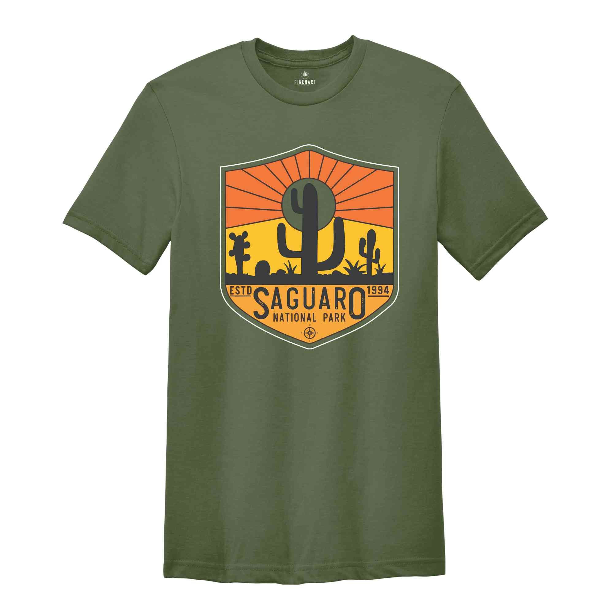 Saguaro National Park Shirt, Desert Cactus Shirt, Adventure National Park, Travel Shirt, Arizona National Parks, Shirt for Hiking