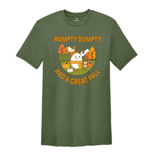 Humpty Dumpty Had A Great Fall Shirts, Fall Shirts for Women, Cute Humpty Dumpty Shirt, Teacher Fall Shirts, Teacher Humpty Dumpty Shirts