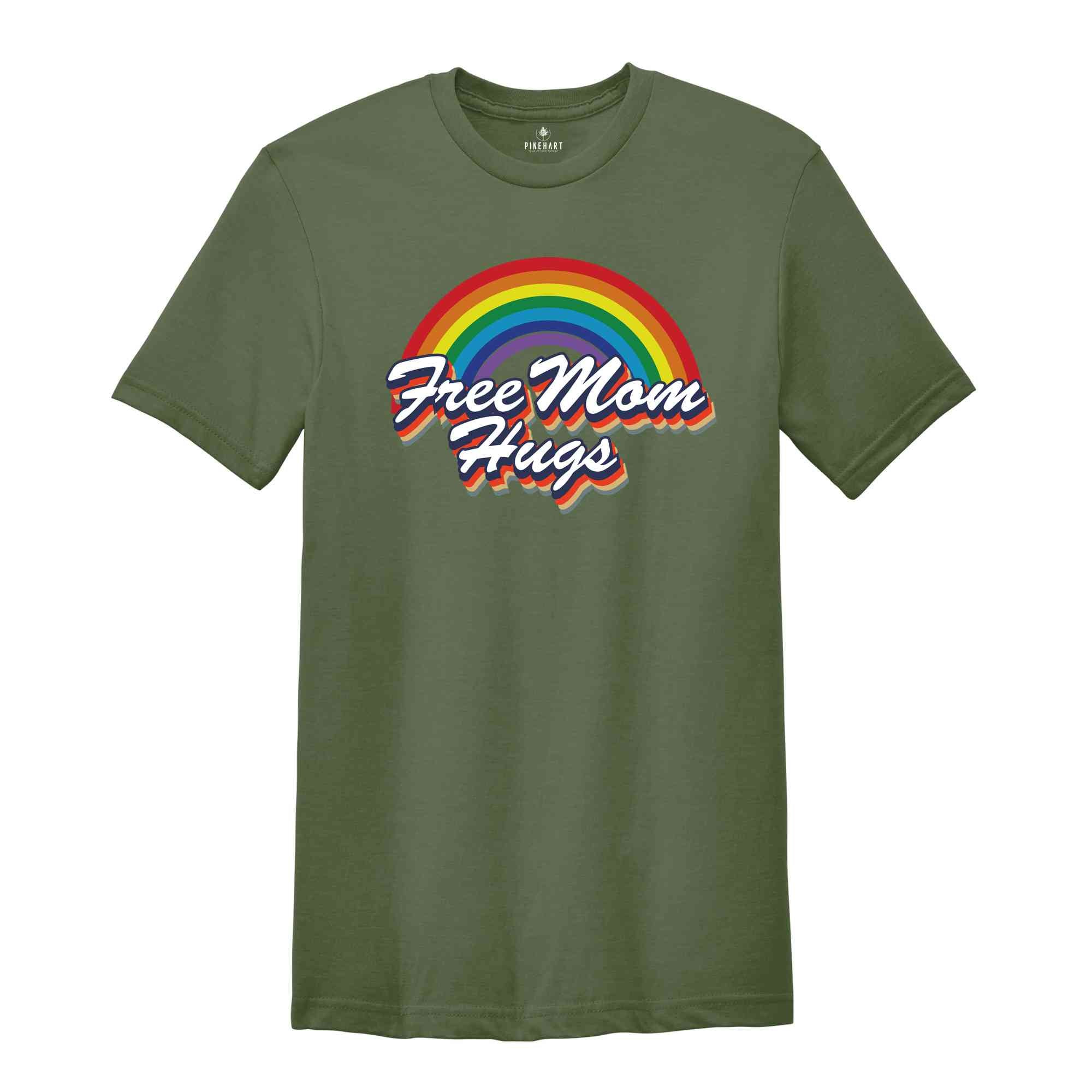 Free Mom Hugs Shirt, LGBT Shirt, LGBTQ Shirt, Rainbow Pride Shirt, Pride Month Shirt, Gay Pride Shirt, Lesbian Shirt