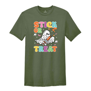 Stick Or Treat Shirt, Nurse Halloween Shirt, Nurse Ghost Shirt, Ghost Halloween Shirt, Halloween Gift, Spooky Season Shirt, Cute Nurse Gift