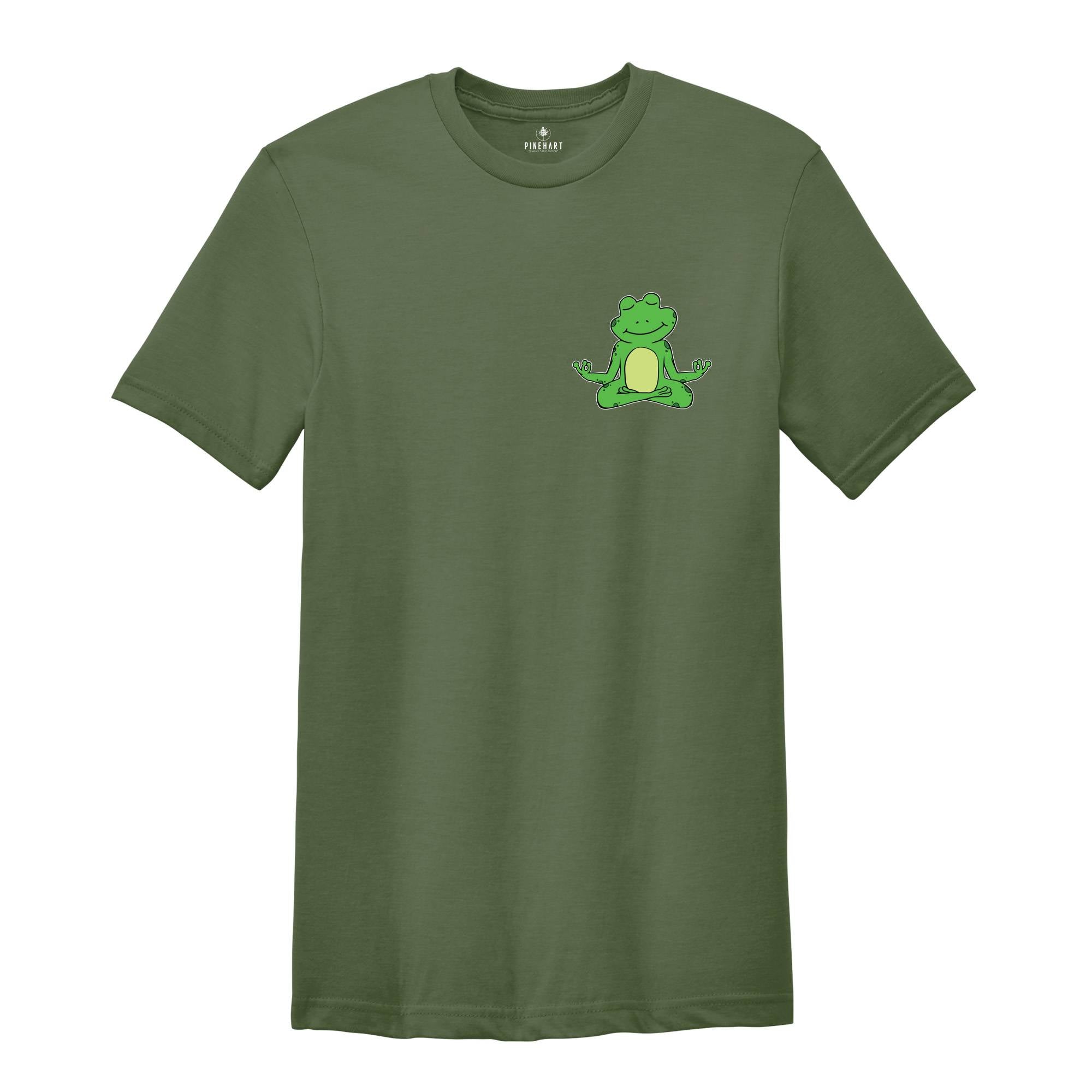 Yoga Frog Shirt, Cute Frog Shirt, Yoga Lover Shirt, Animal Meditation, Kawaii Frog Shirt, Frog Lover Gift, Namaste Shirt