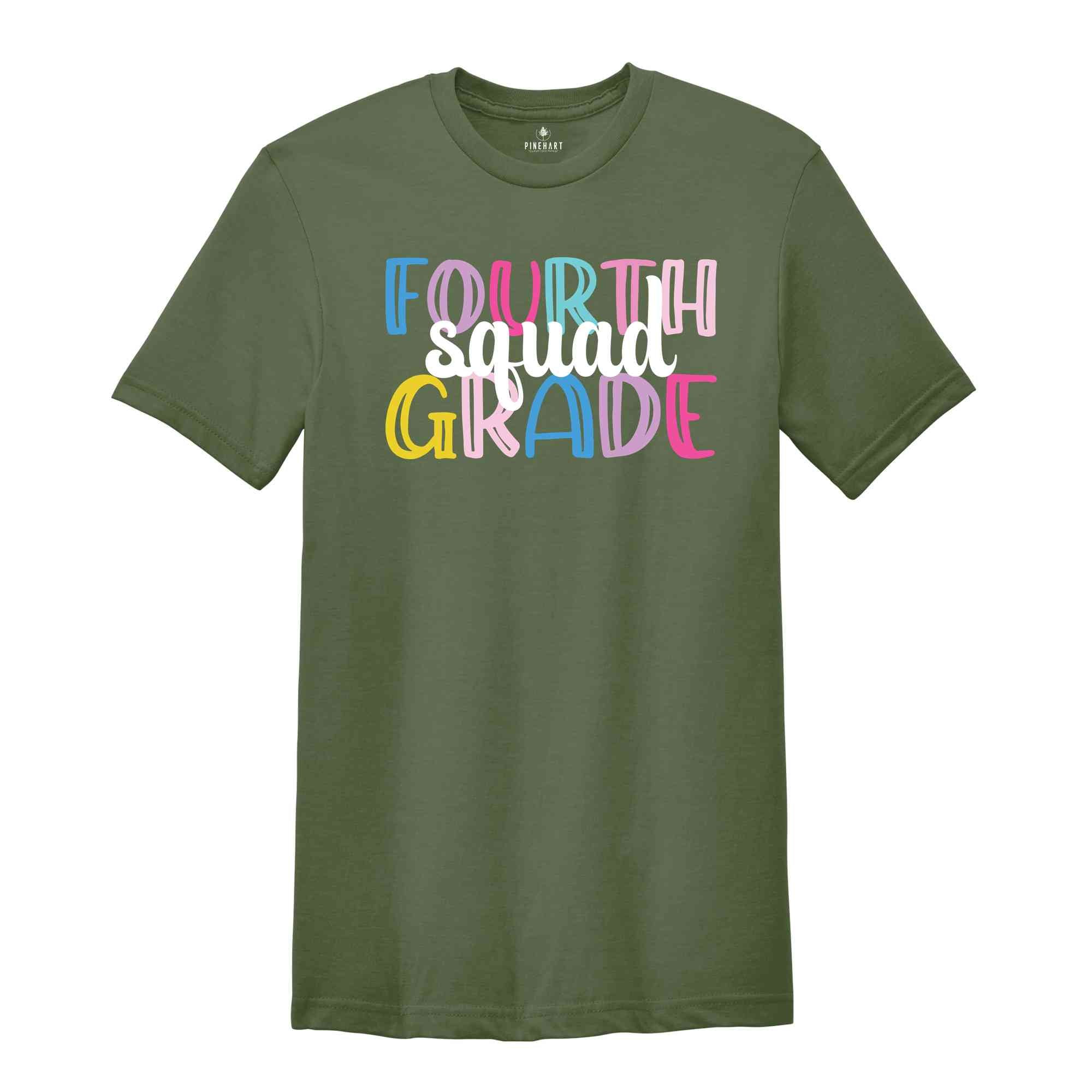 Fourth Grade Squad Shirt, Teacher Shirt, Grade Squad Teacher Shirt, Squad Shirt, New Teacher Shirt, Grade Shirt, Back To School Shirt