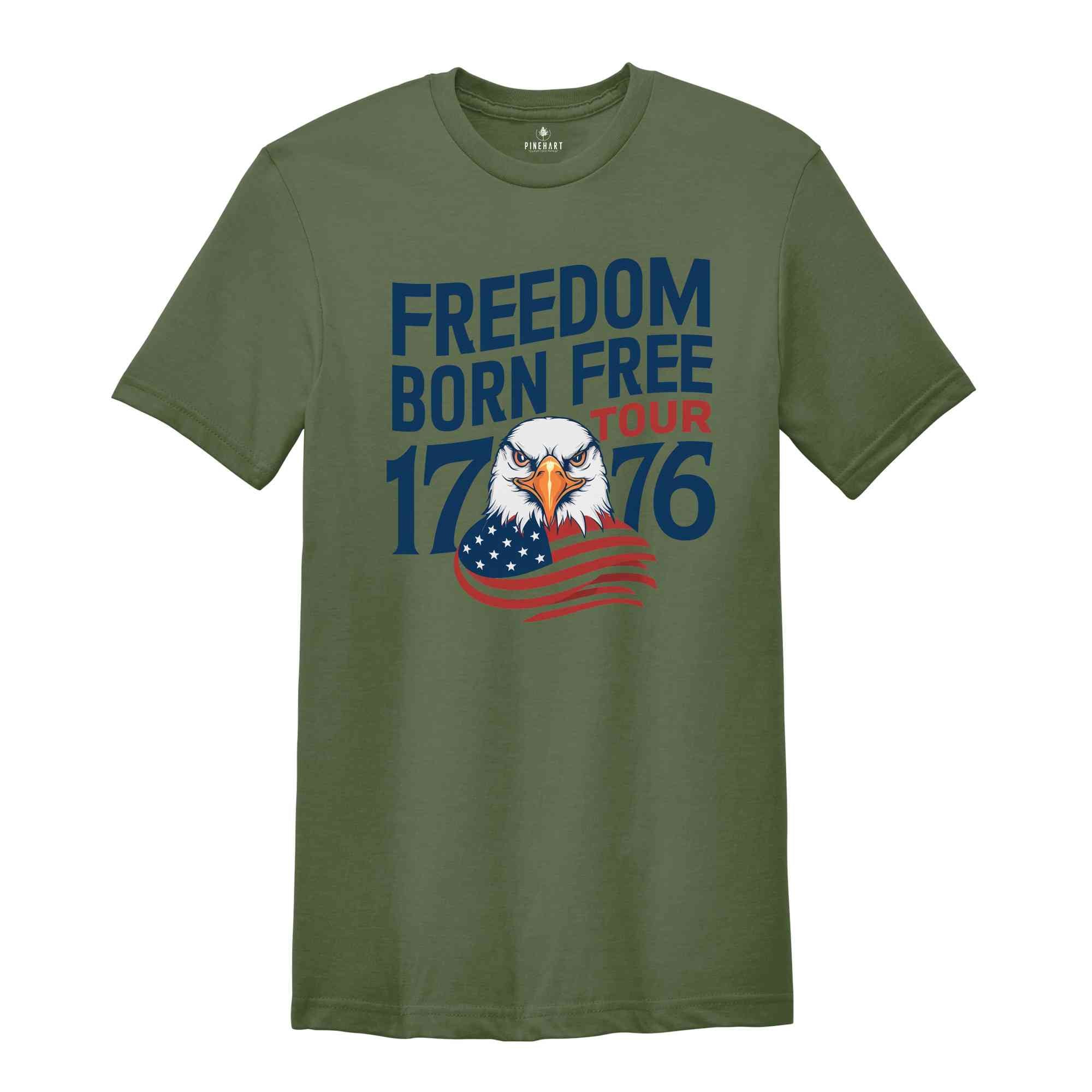 Retro 4th of July Shirt, Freedom tour, Red White and Blue, Eagle America shirt, Fourth of July Shirt, Independence Day Tee