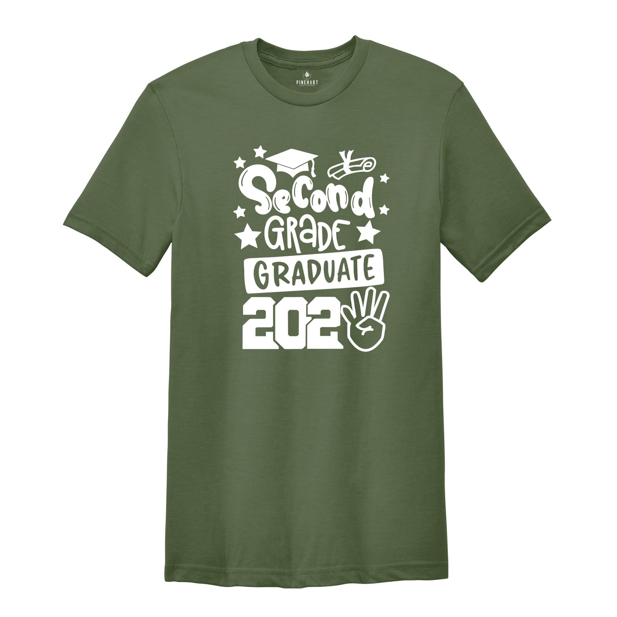 Second Grade Graduate 2024 Shirt, Kids End of School Tee, Bye Bye School Tee, Last Day Of School Tee, Second Grade Shirt