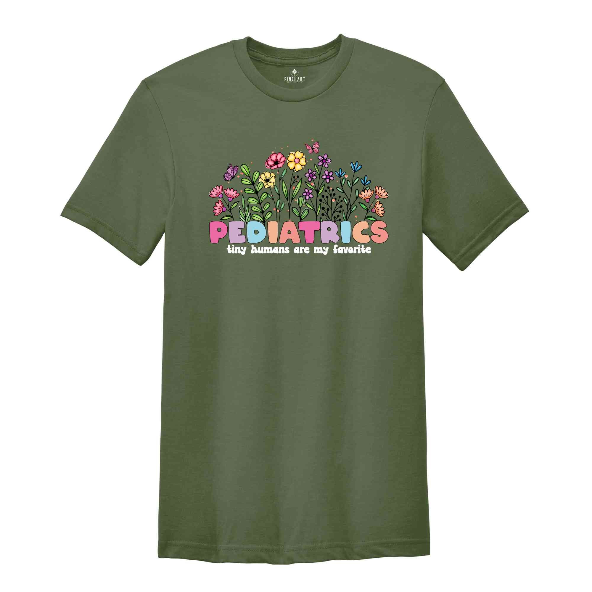 Floral Pediatric Nurse Shirt, Nurse Week Shirt, Peds Shirt, PICU Nurse Shirt, Pediatrics Nurse Shirt