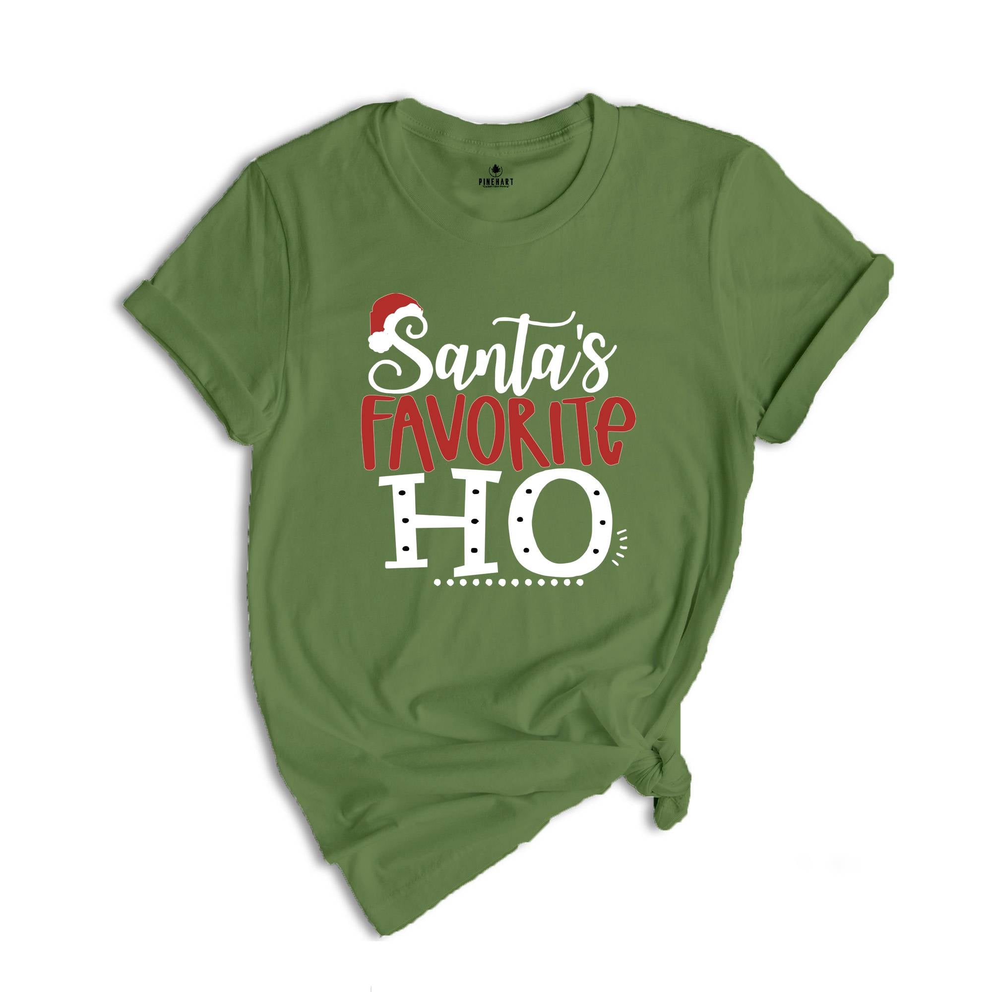 Christmas Santa Shirt, Santa's Favorite Ho Shirt, Matching Christmas T-Shirt, Christmas Couple Gift, Holiday Vibes Tee