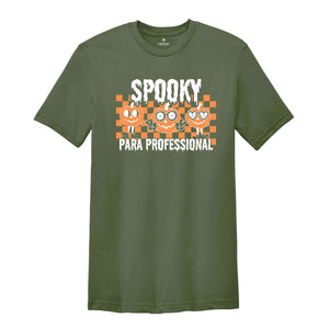 Spooky Para Professional Shirt, Funny Halloween Shirt, Halloween Gift, Spooky Season Shirt, Pumpkin Shirt, Teacher Halloween Shirt