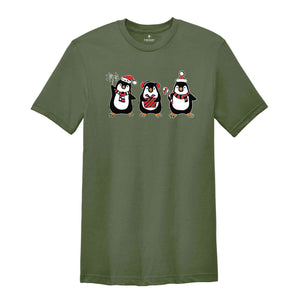 Christmas Penguins Tee, Xmas Animal Shirt Holiday Shirt, Funny Christmas Penguins, Christmas Party Tee, Sweet Xmas Shirt