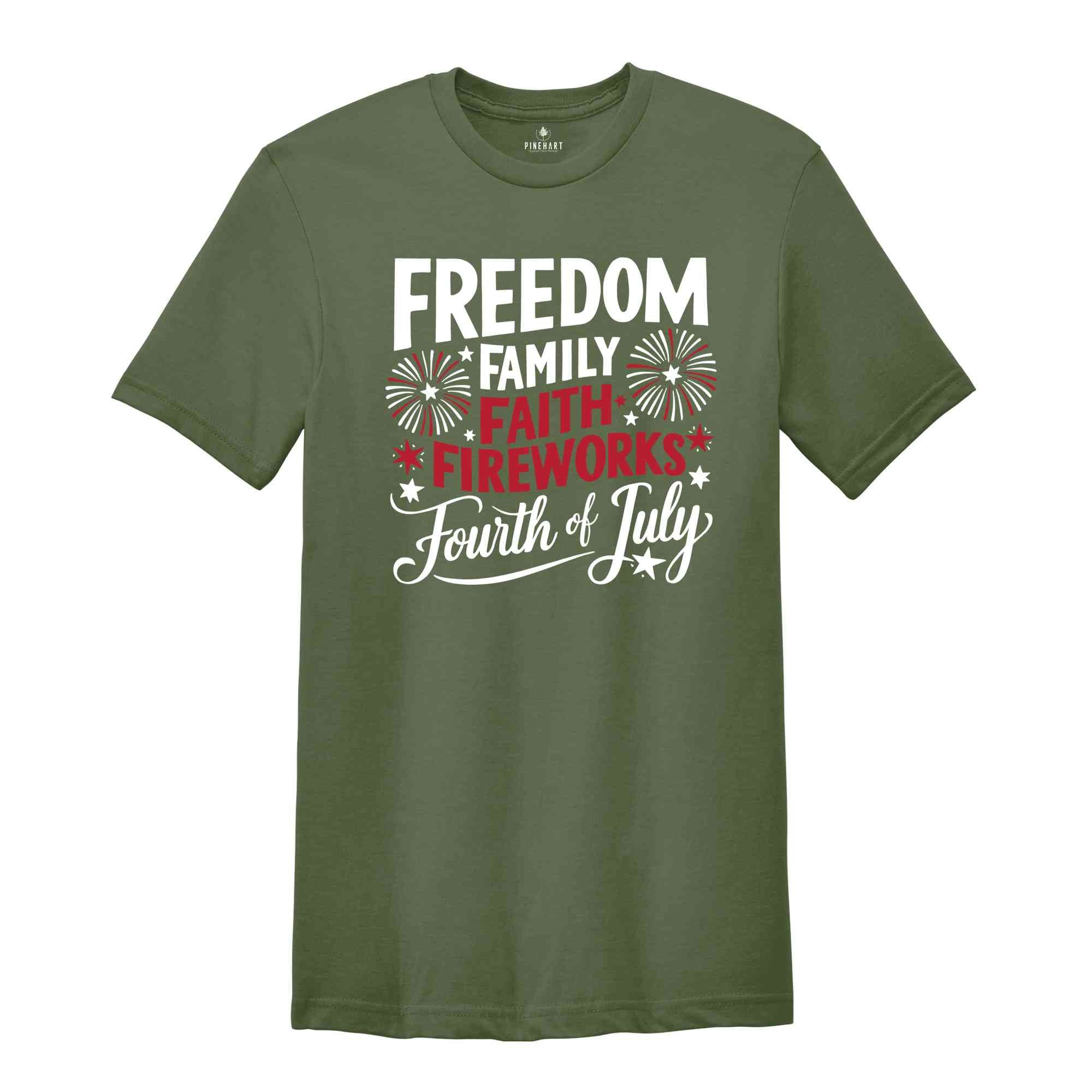 American Family Shirt, 4th Of July Family Party Shirt, Freedom Shirt, Firework Shirt, Funny Fourth Of July, Patriotic Shirts