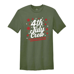 4th Of July Crew Matching Family Shirts, Fourth Of July Matching Family Party T-Shirts, Fun Party Shirts