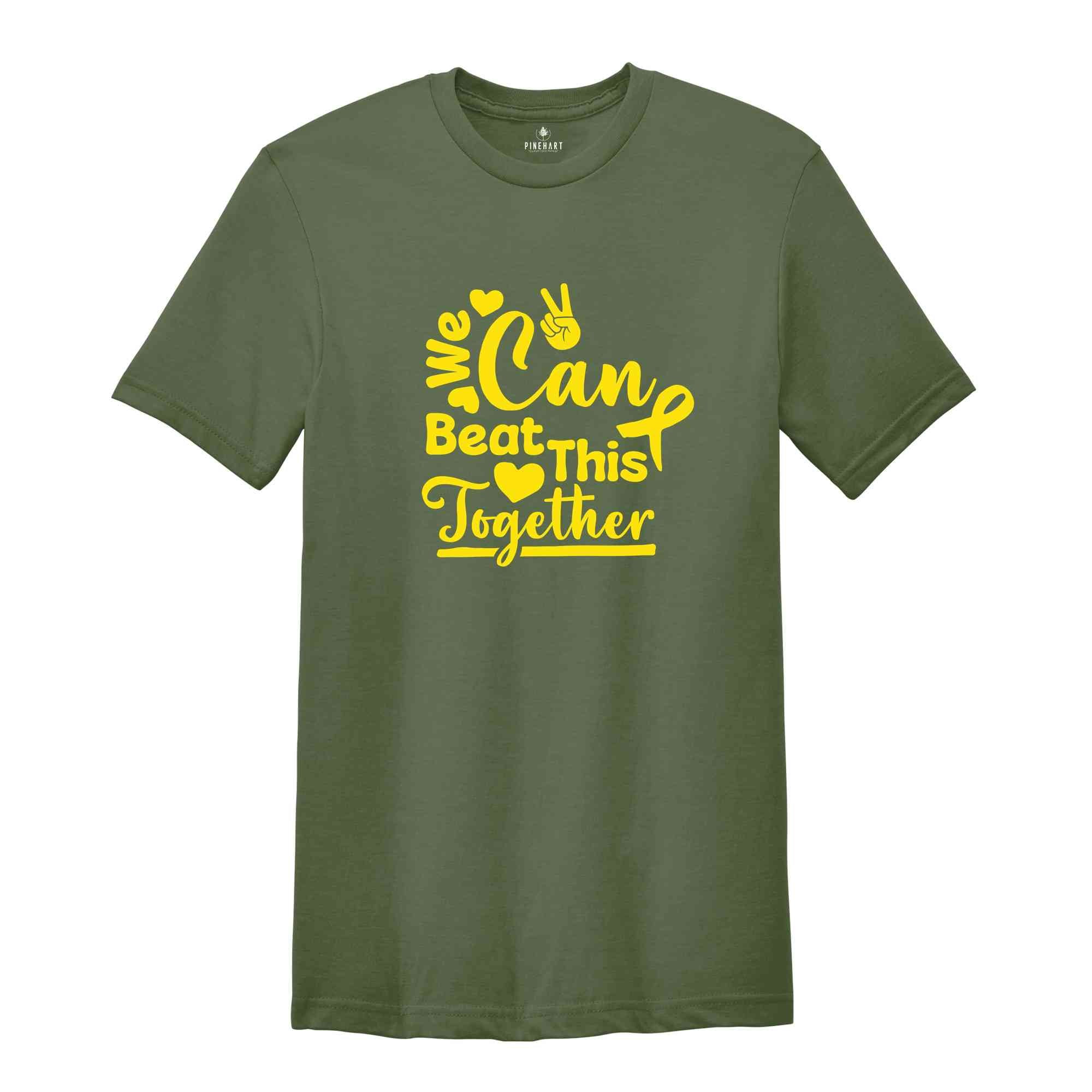 We Can Beat This Together Shirt, Childhood Cancer Awareness Shirt, Cancer Fighter shirt, Childhood Cancer Support Tee.