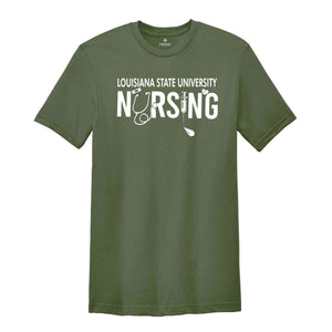 Custom Nursing School Shirt, Personalized NUrsing School Shirt, Nurse Week Shirt, Nurse Gifts, Women's Custom College Of Nursing Shirt